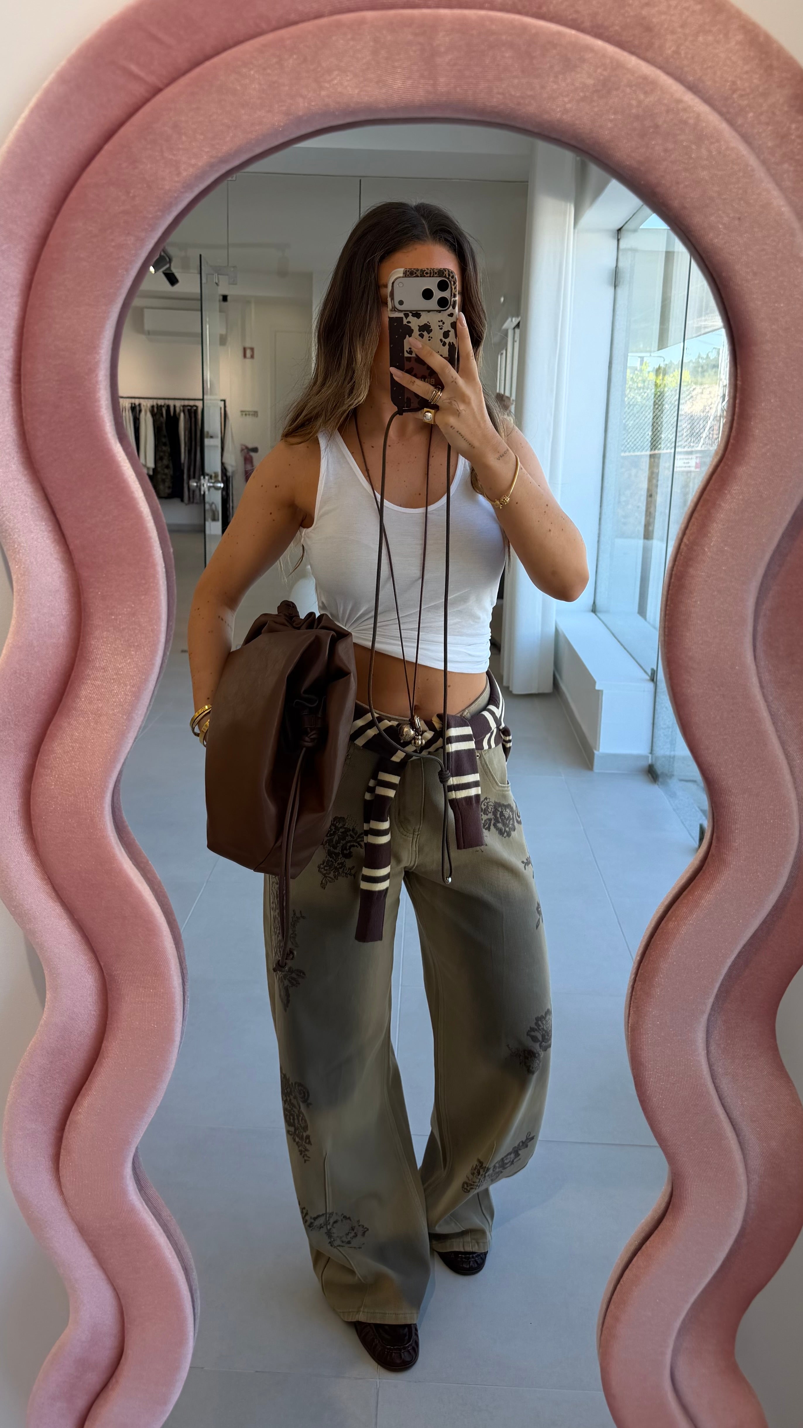 Olive Bloom Jeans