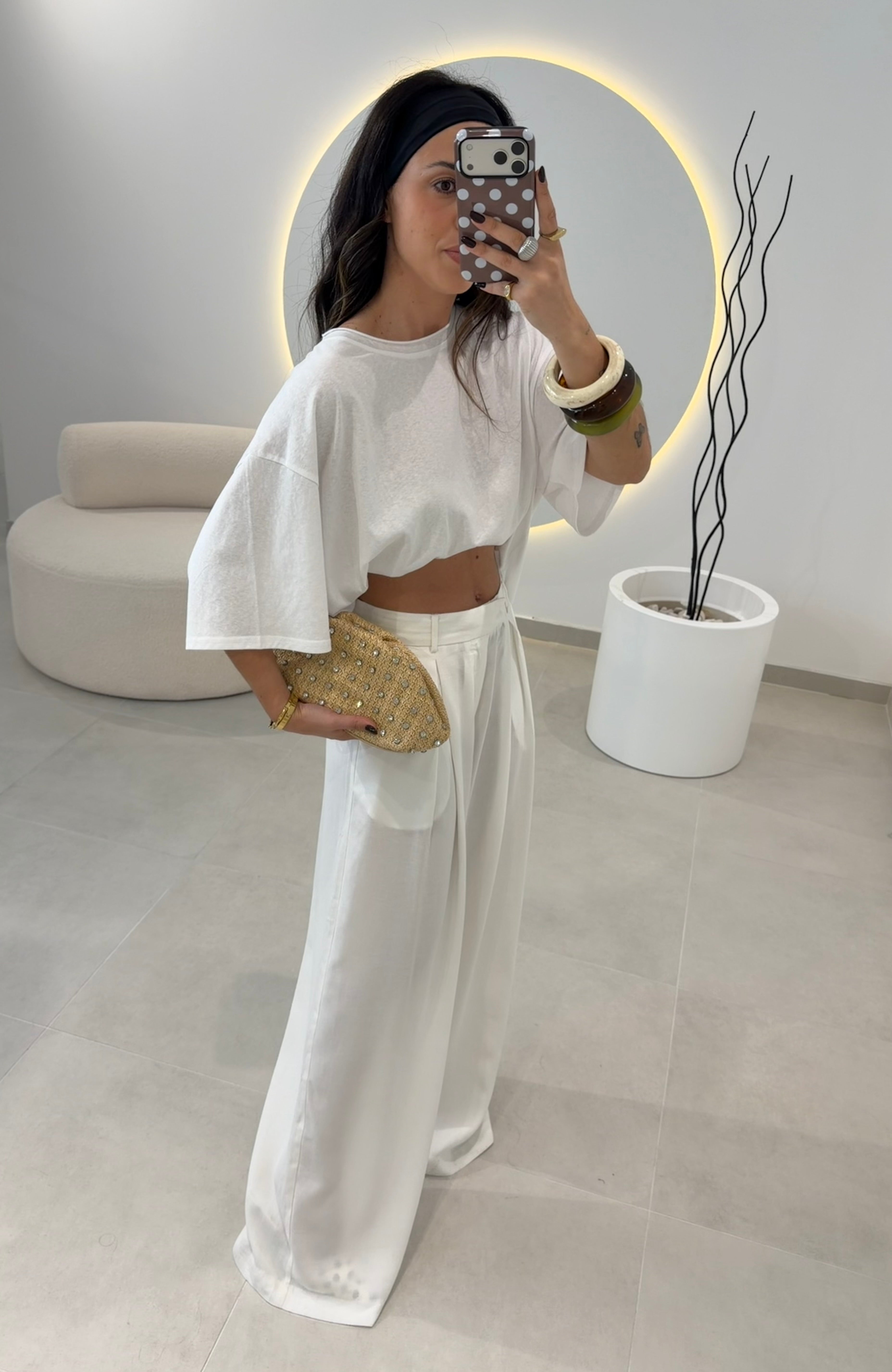 White Classic Pants
