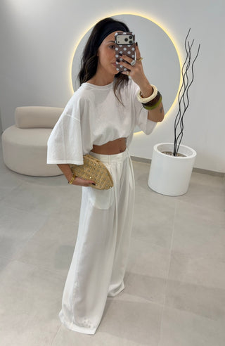 White Classic Pants
