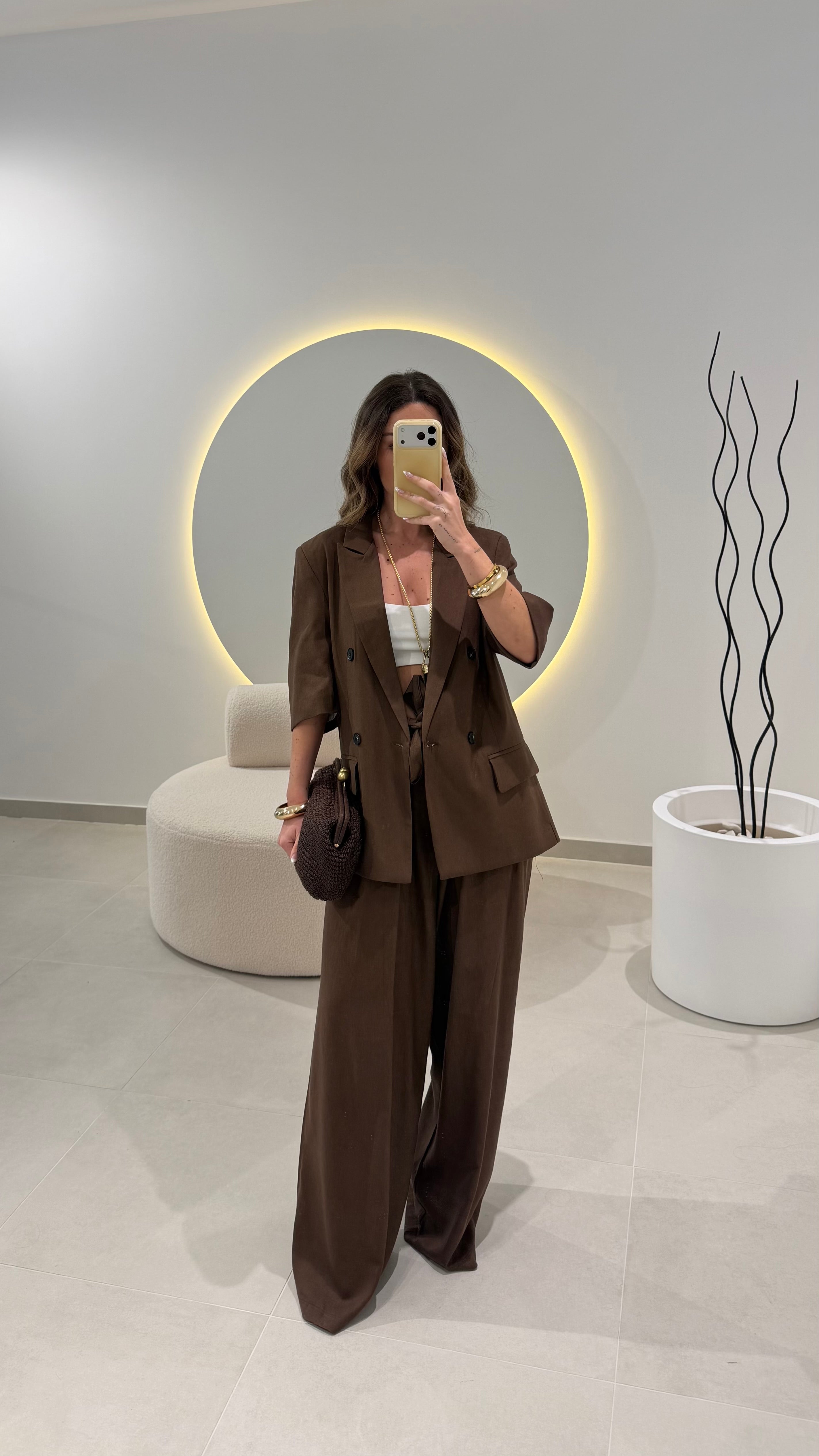 Chocolate Brown Blazer Lumina