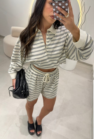 Lumina Striped Polo Set