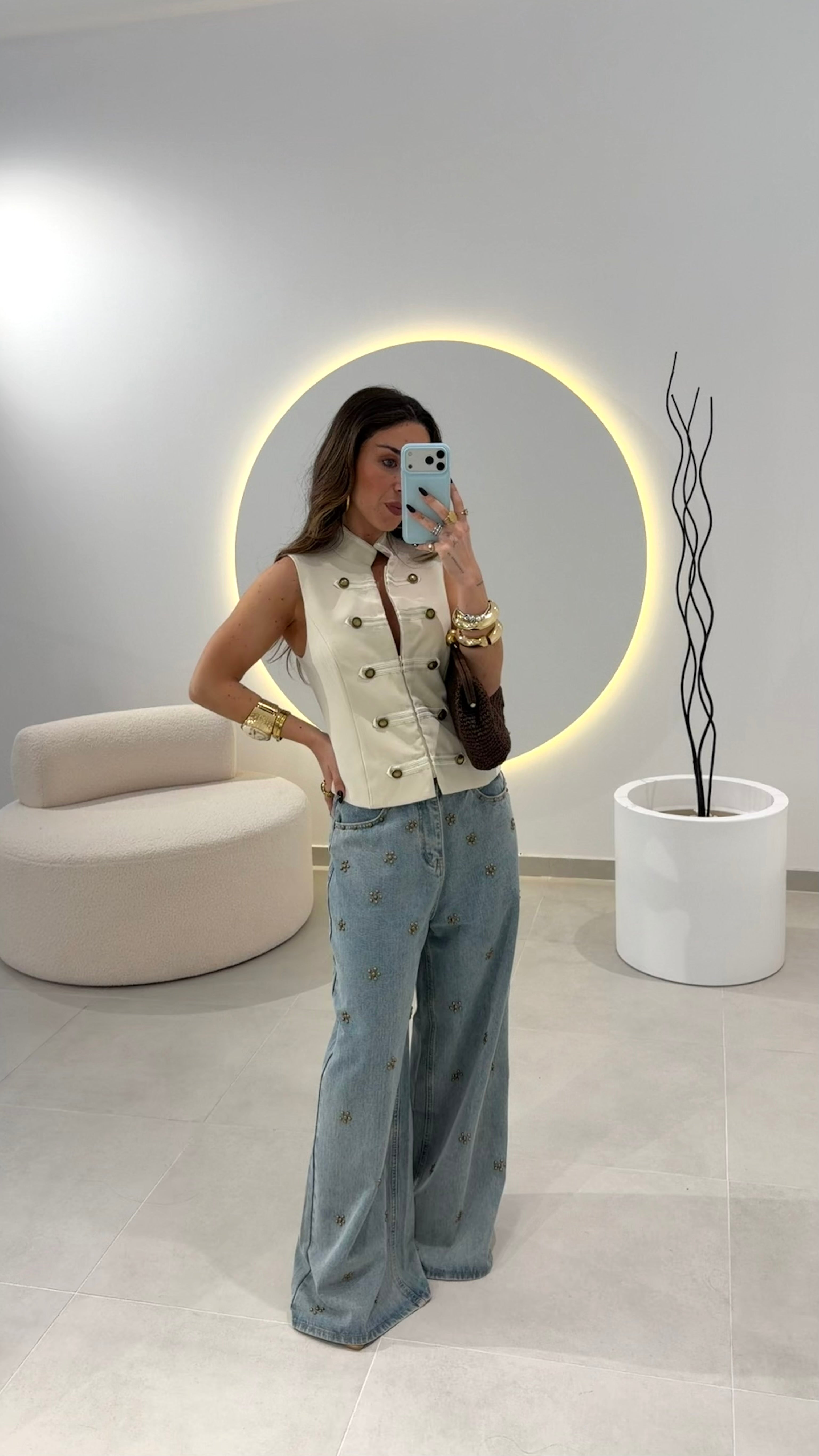 Beige Napoleon waistcoat