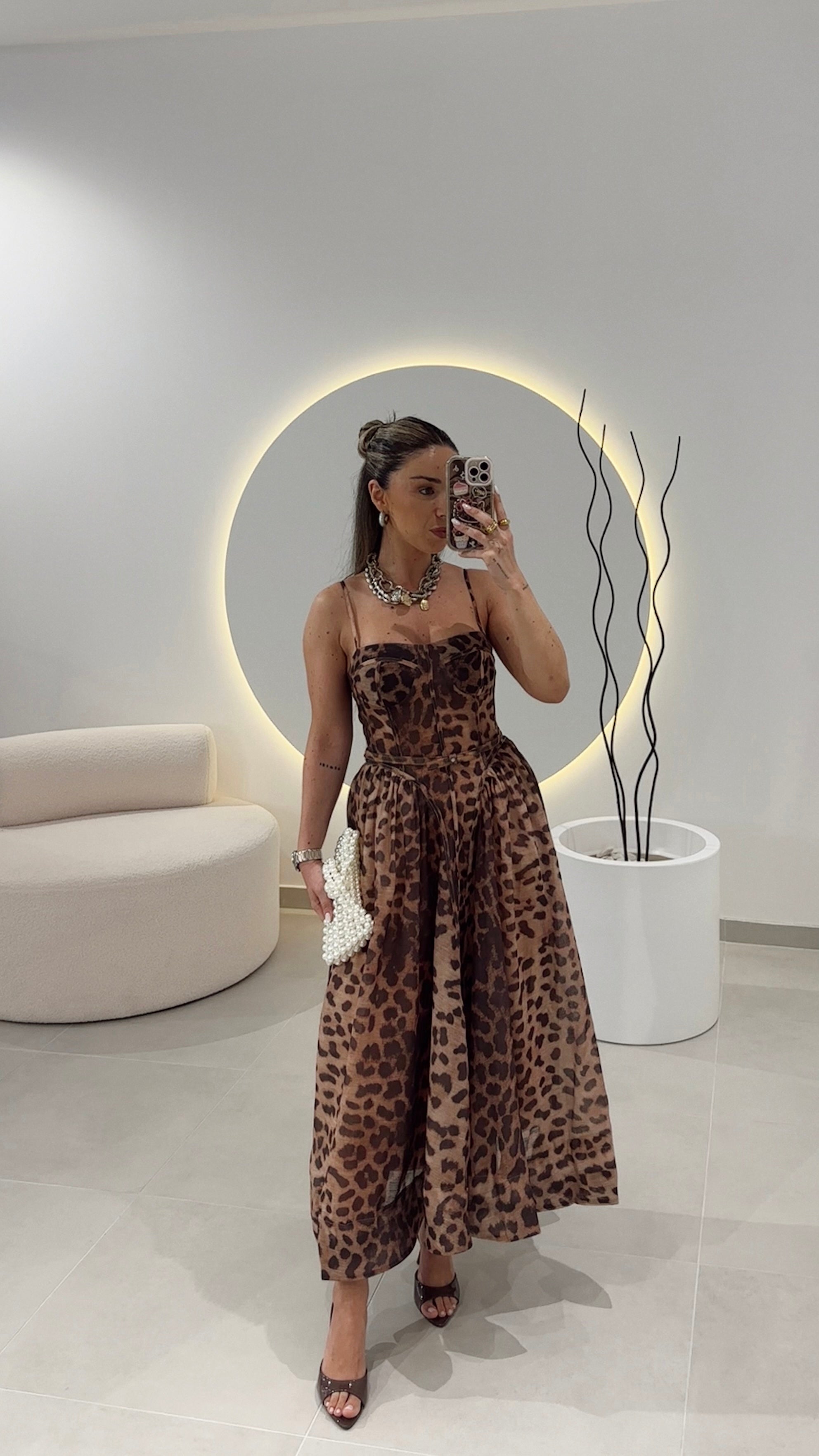 Vestido Leopardo Corset