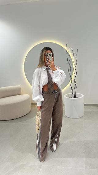 Calça Felpa Caqui
