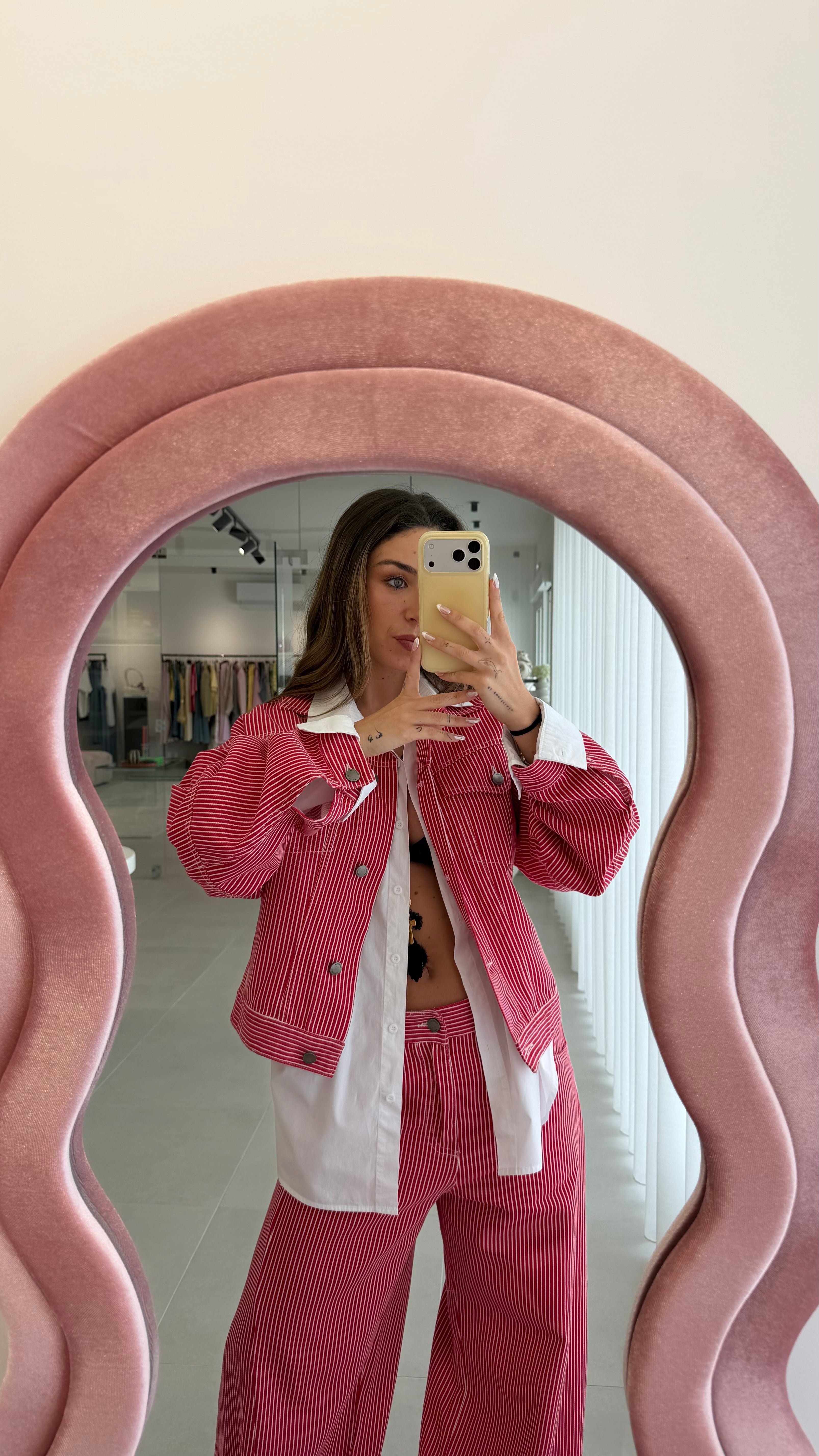 Denim Striped Jacket Lumina