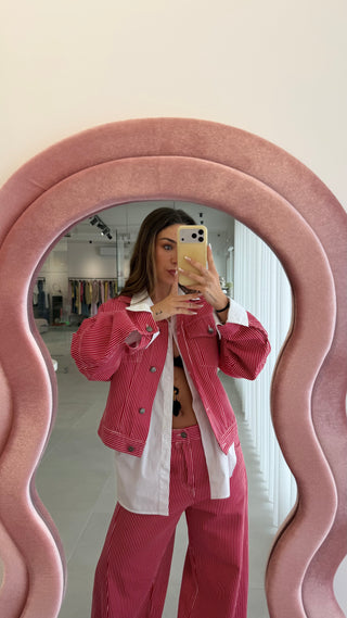 Denim Striped Jacket Lumina