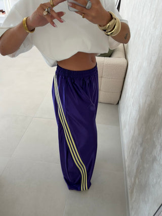 Purple Satin Pants