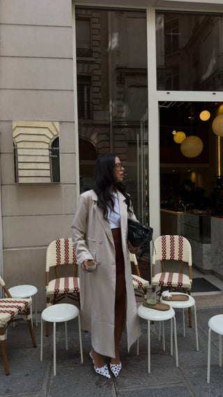 Beige Maxi Blazer