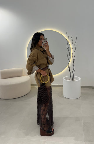 Lace Midi Skirt Lumina