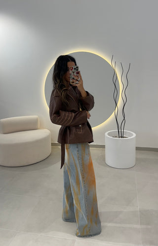 Washed Wide Leg Jeans