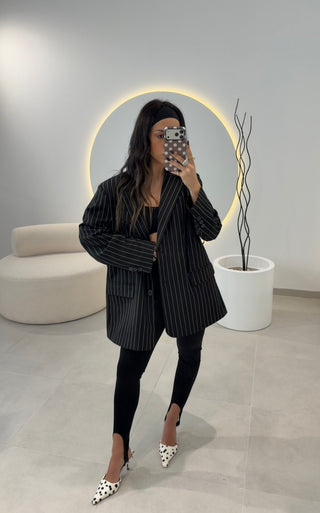 Black Diplomatic Blazer Lumina