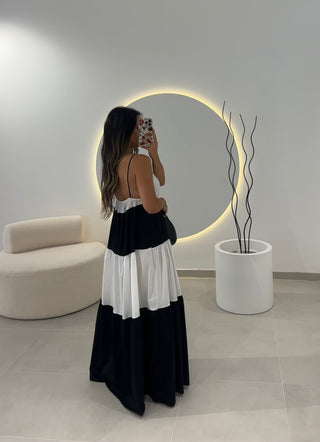 Maxi Dress Black and White