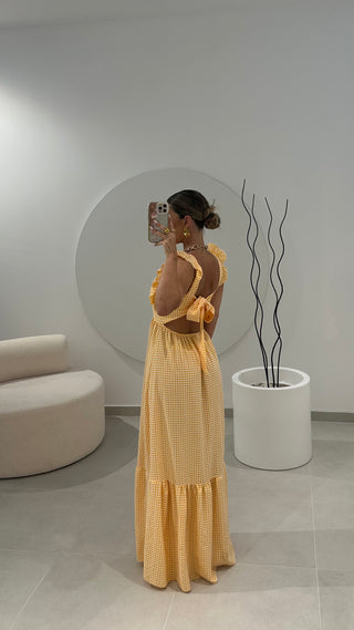 Vestido Longo Vichy