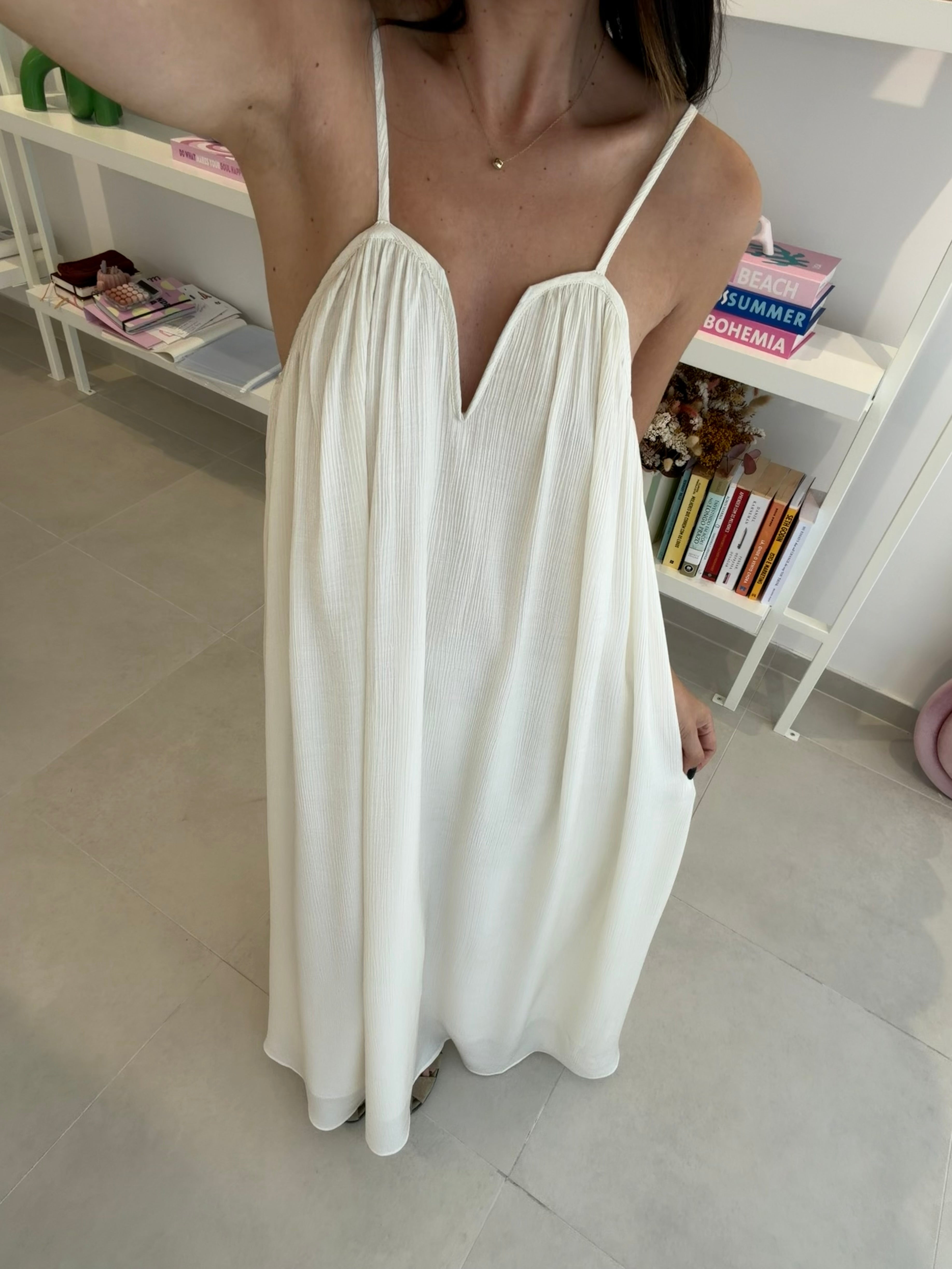 Cream Lumina Dress