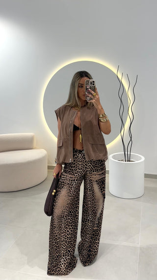 Leopard Print Jeans