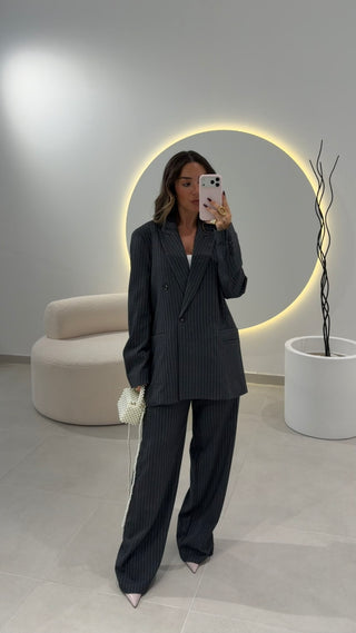 Anthracite Grey Blazer Lumina