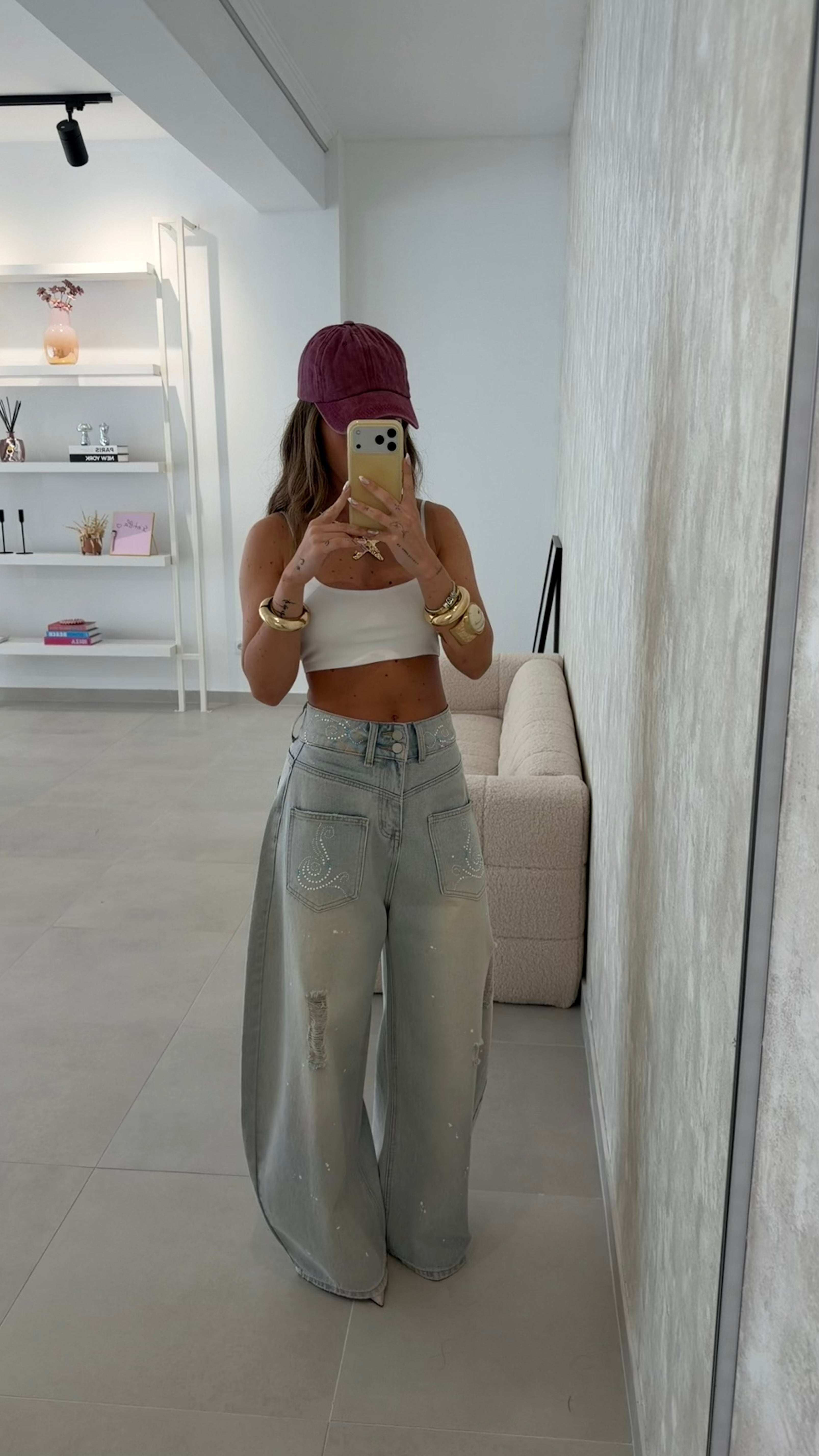 Wide Leg Jeans with details