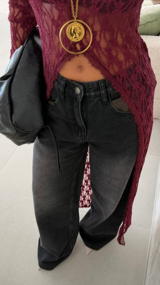 Washed Black Jeans