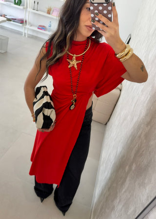 Asymmetrical Top in Red