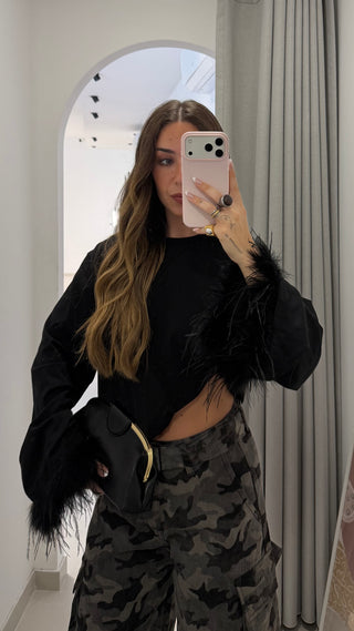 Black Feathers Sweatshirt