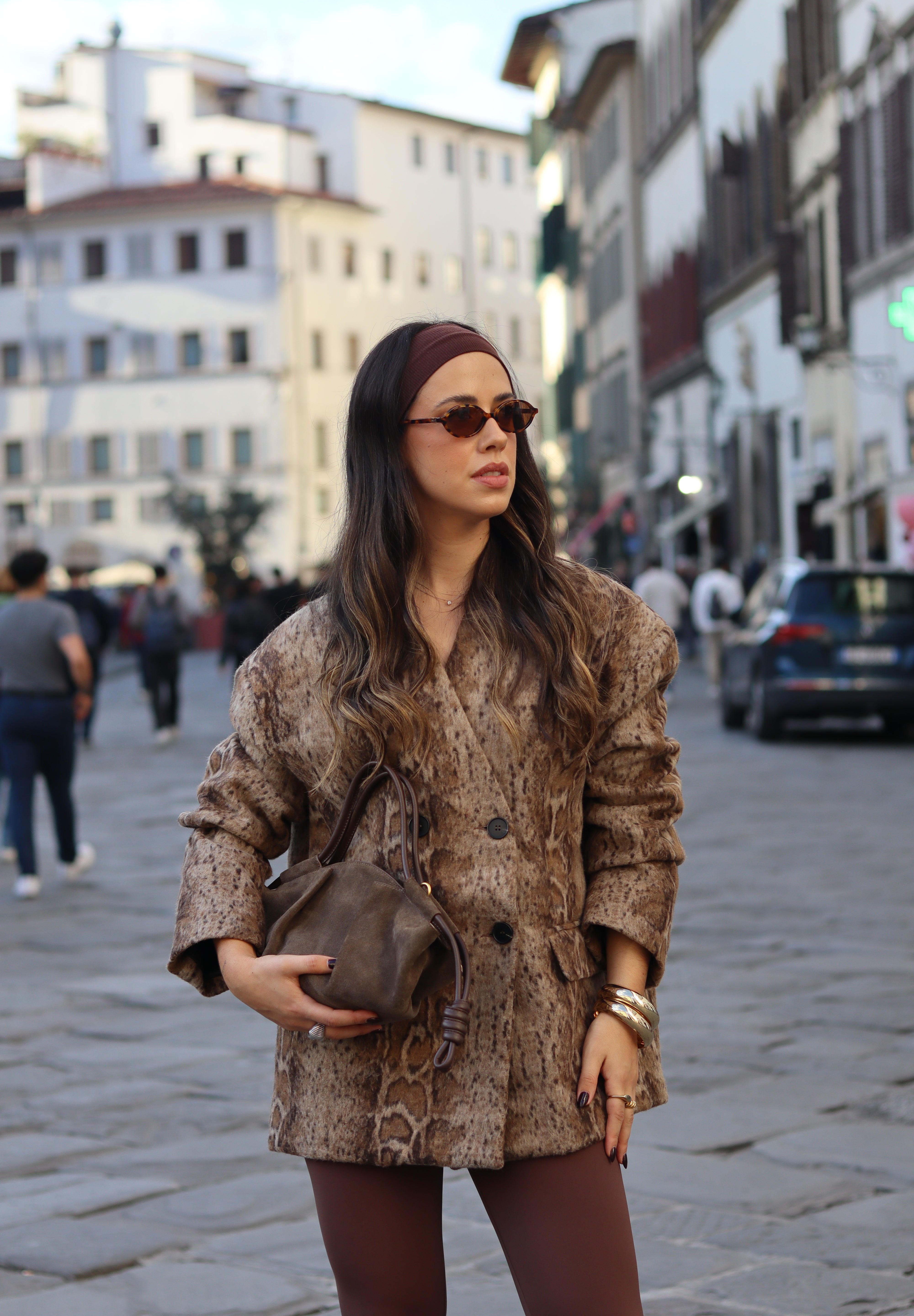 Snake Print Blazer Oversize LUMINA