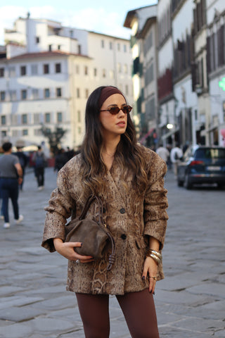 Snake Print Blazer Oversize LUMINA