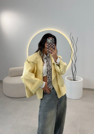 Oversize Butter Yellow Biker