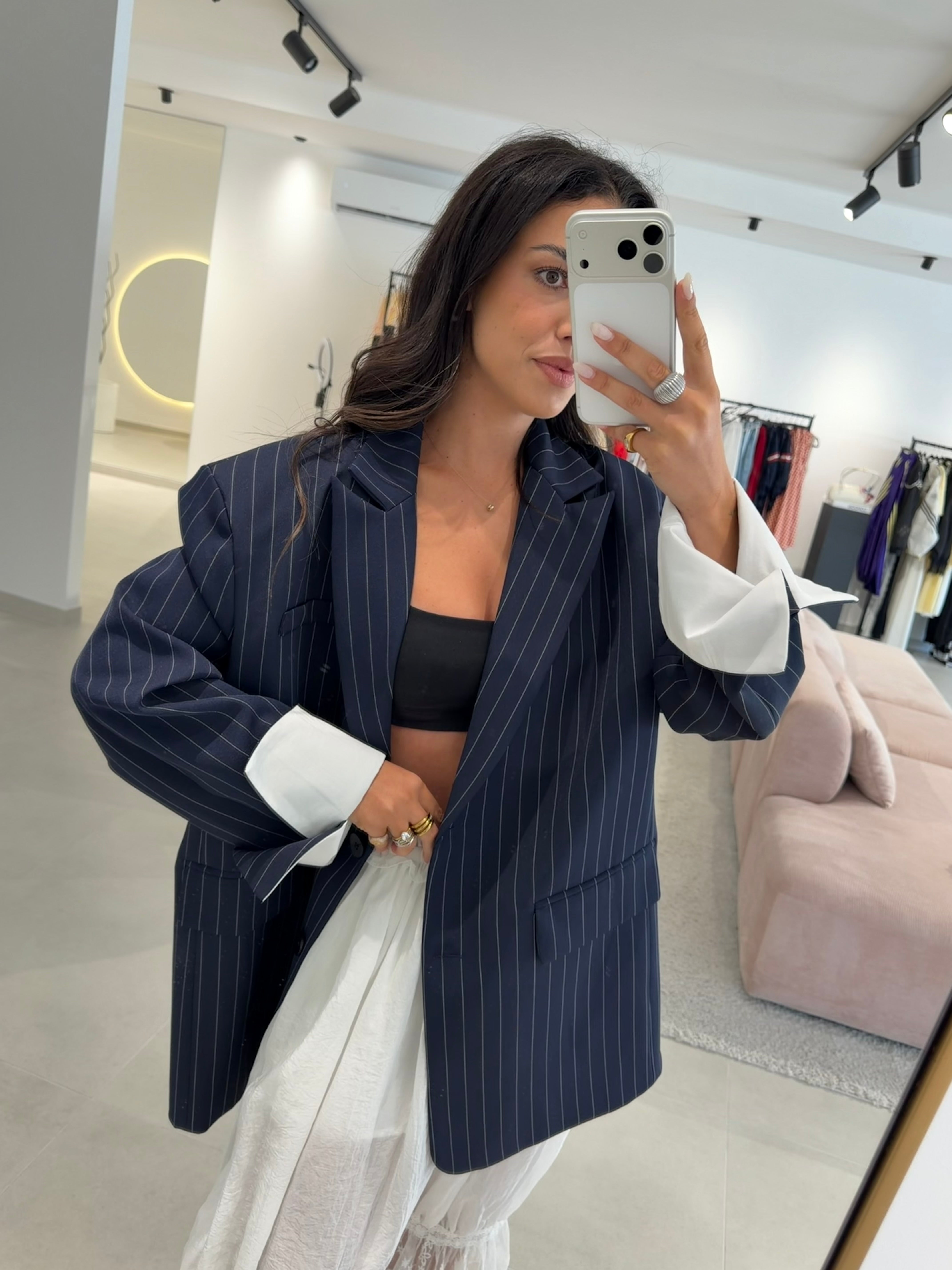 Navy Oversize Blazer