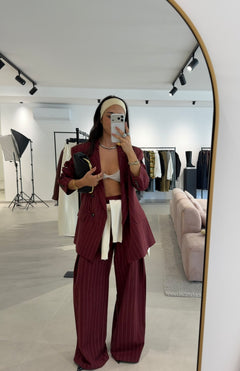 Burgundy Pants Lumina