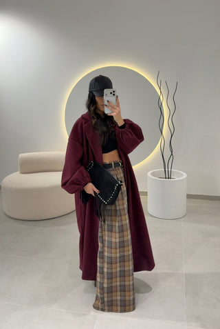 Bordeaux Oversize Coat