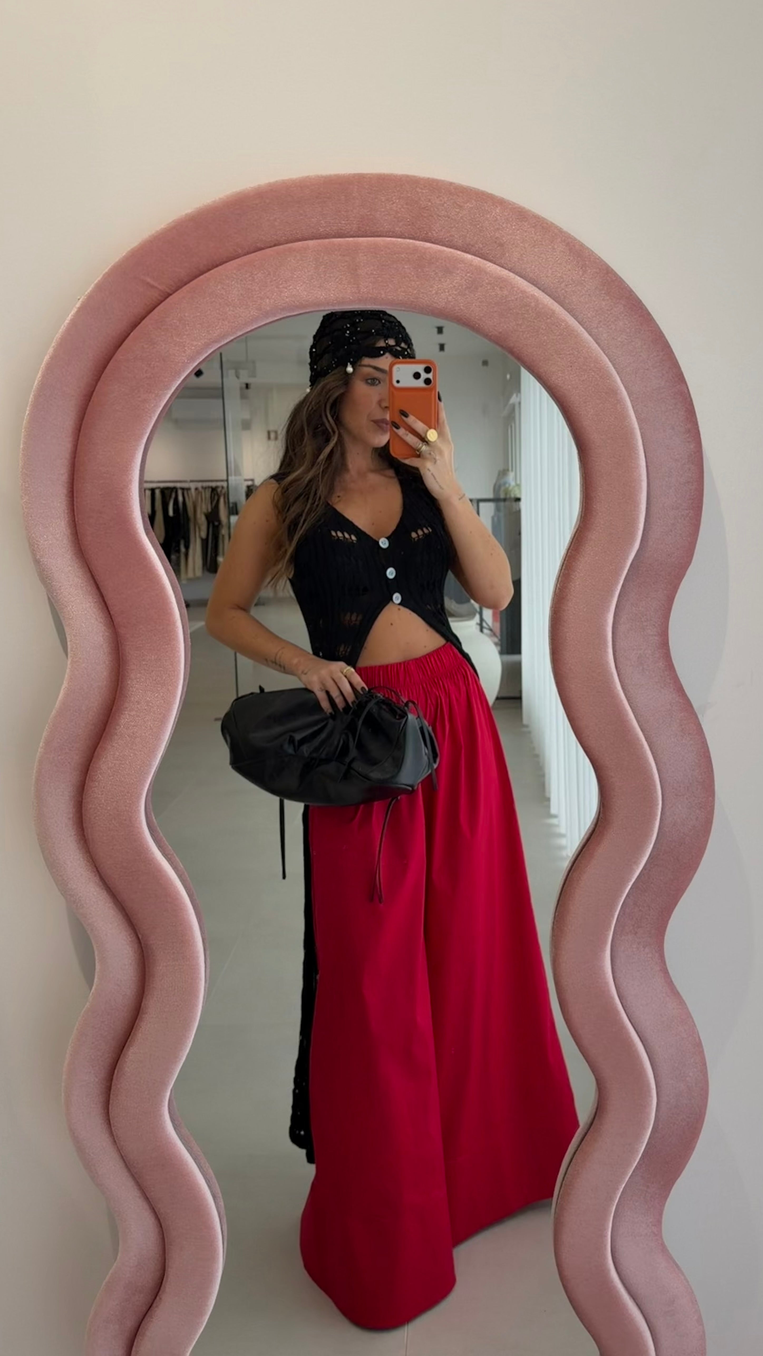 Crochet Top Black
