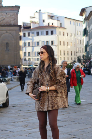 Snake Print Blazer Oversize LUMINA