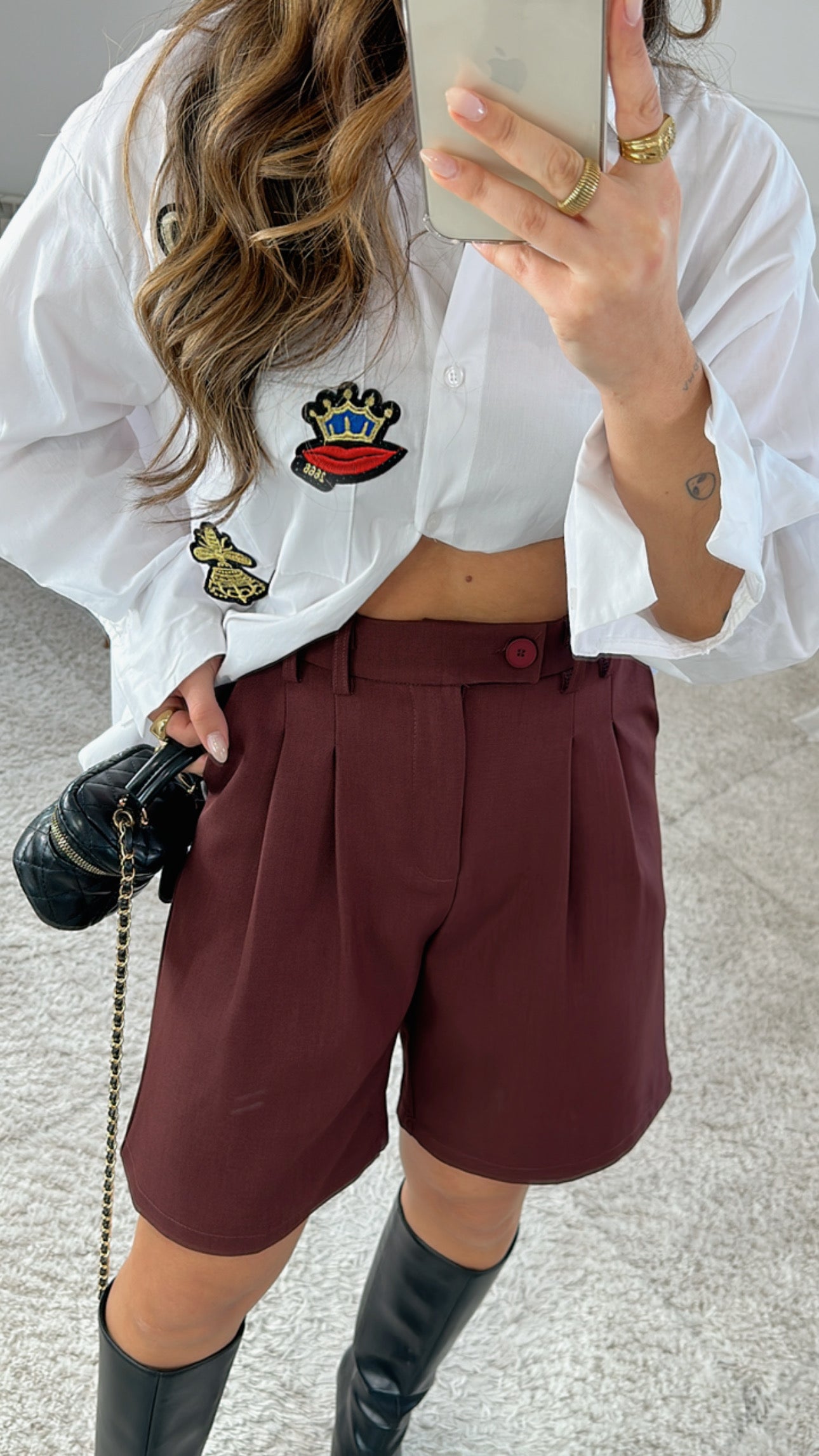 Bermudas Bordeaux