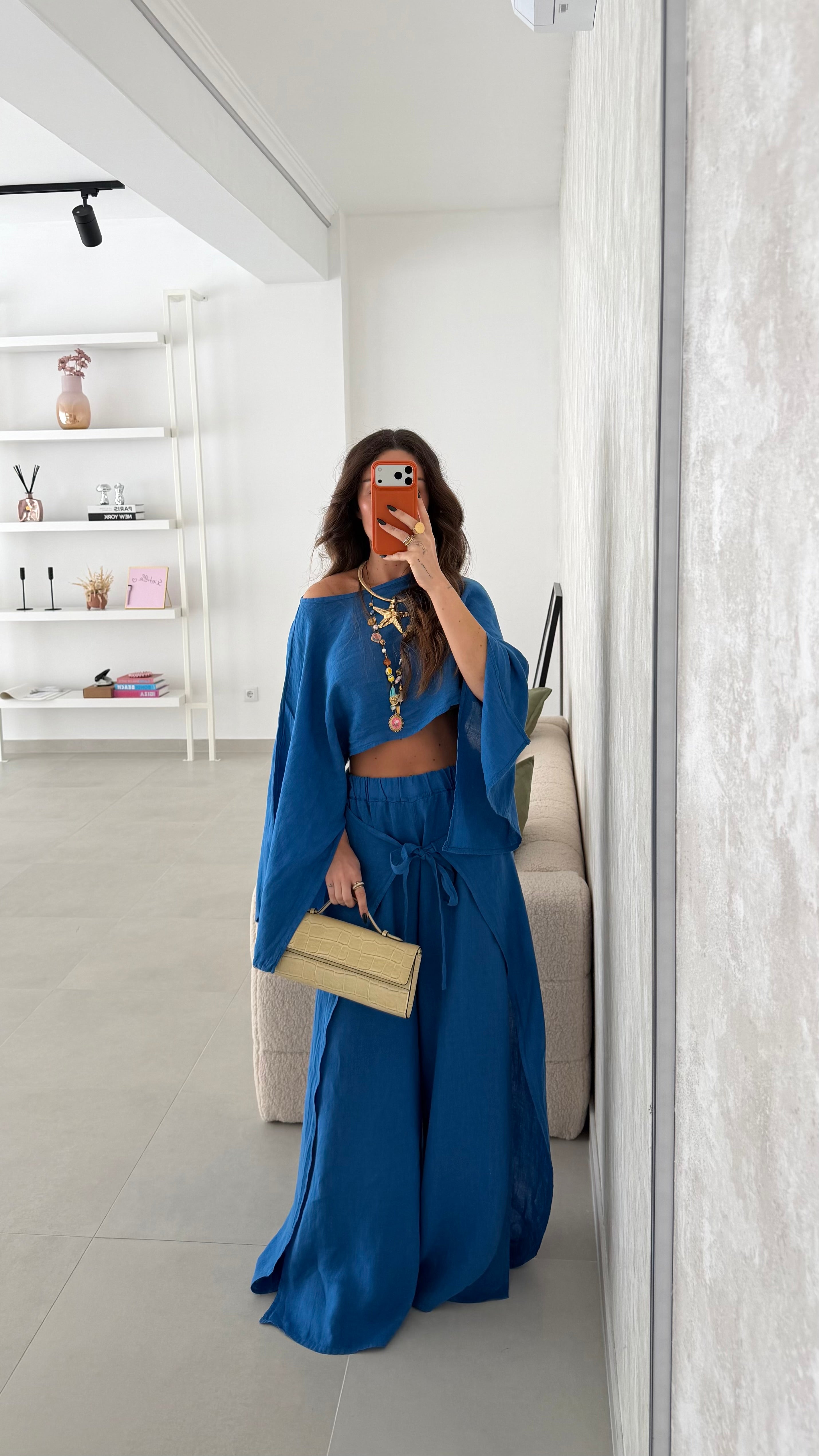 Linen Set Royal Blue