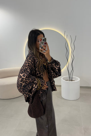 Bomber Oversize Leopardo
