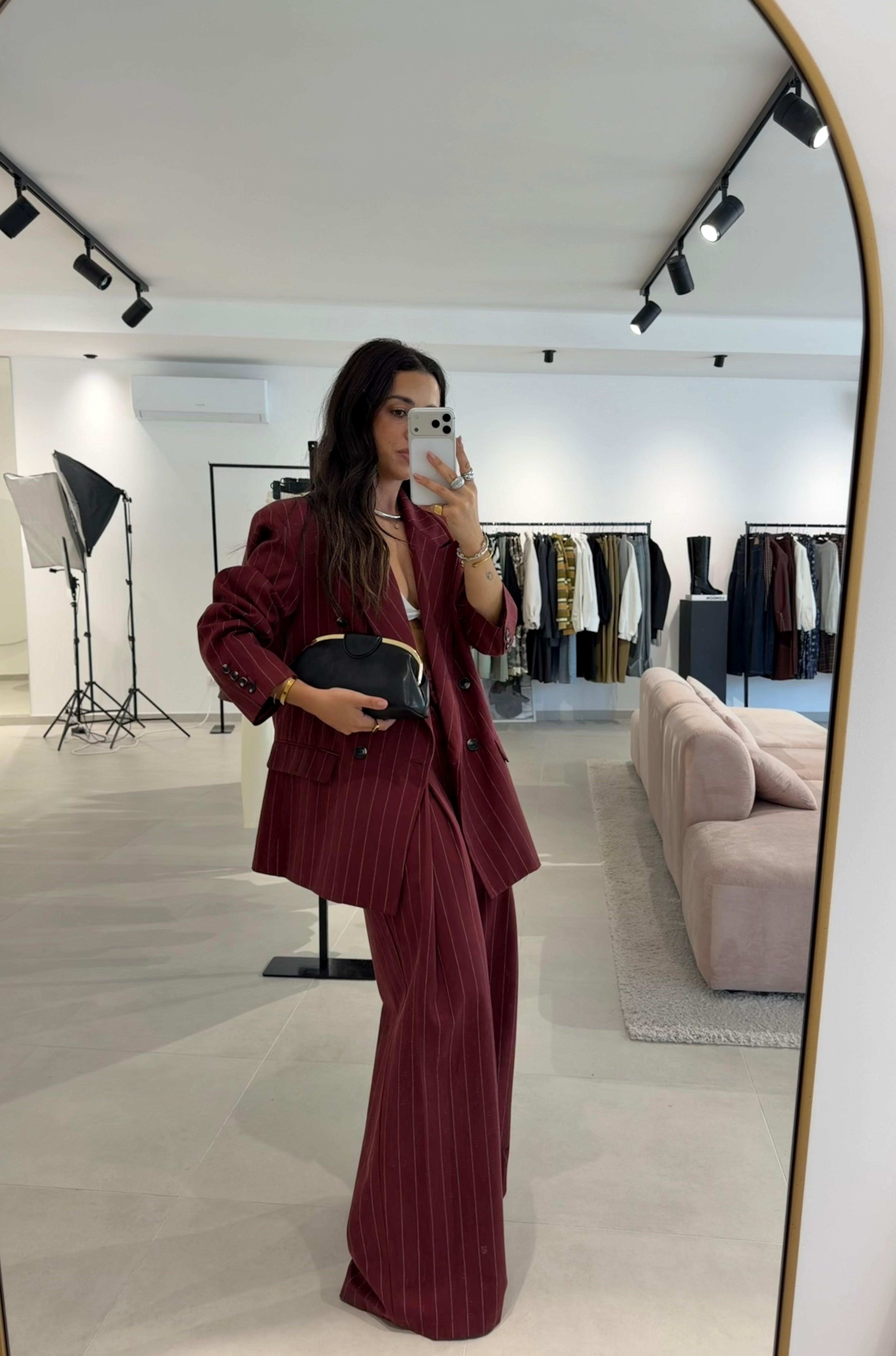 Burgundy Blazer Lumina