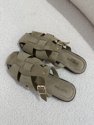 Strappy Beige Sandals