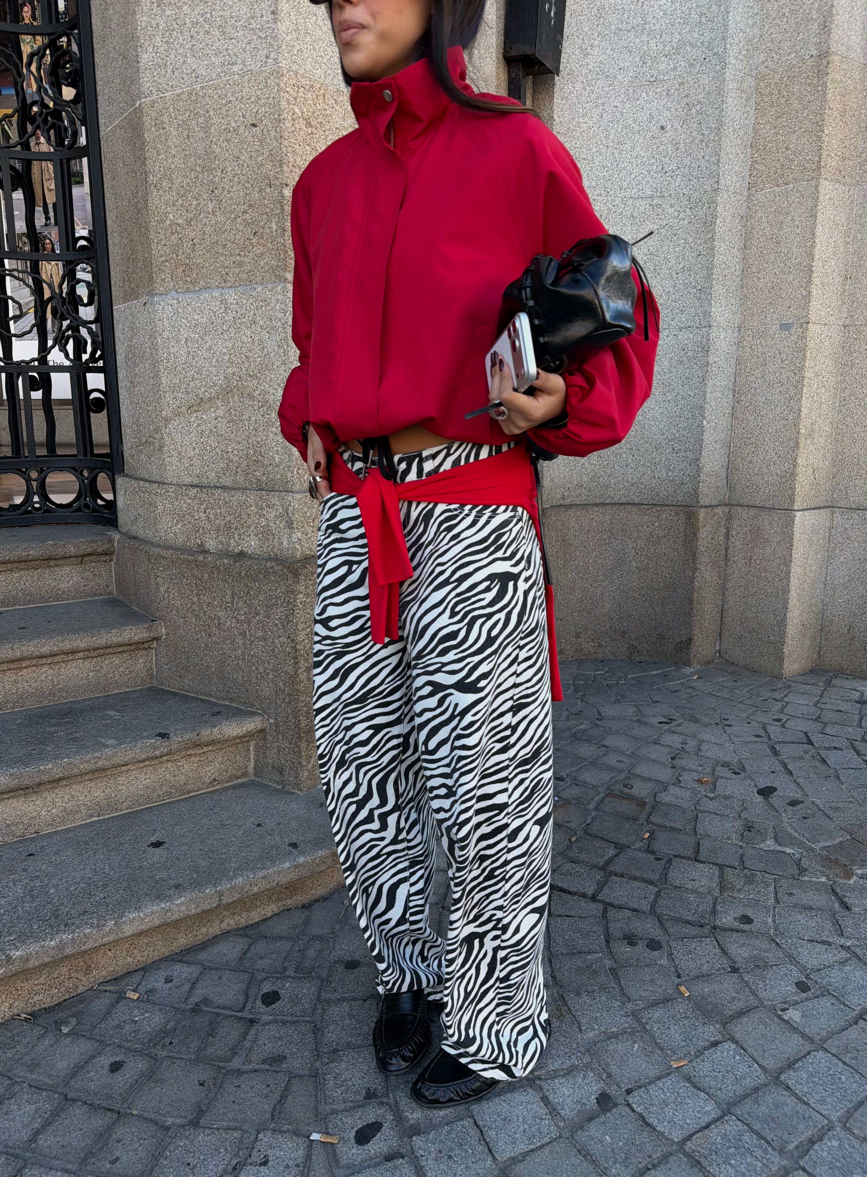 Zebra Denim Pants