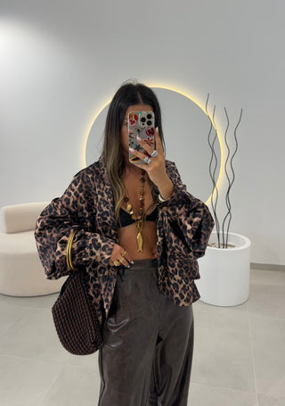 Bomber Oversize Leopardo