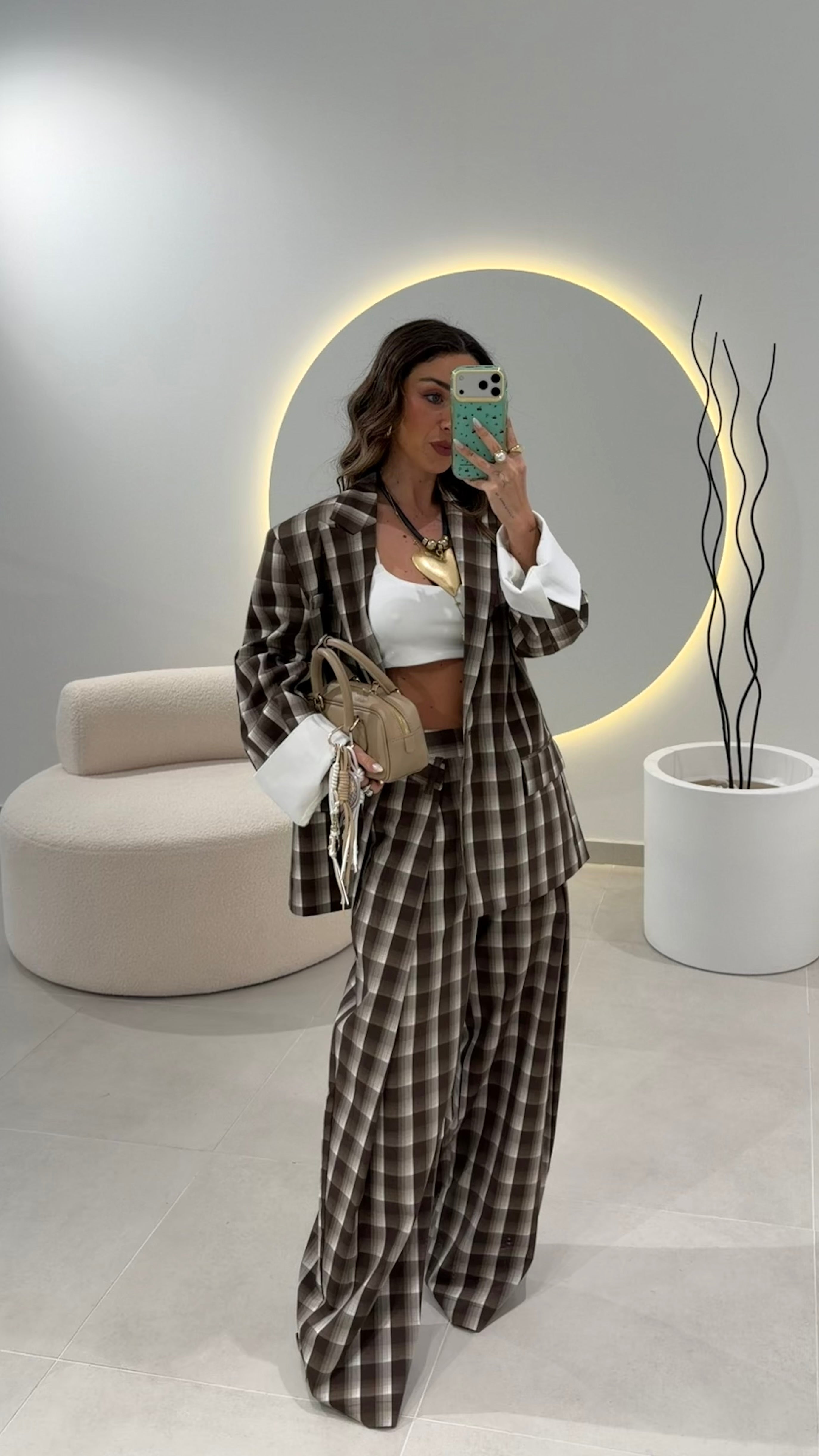 Checkered Blazer LUMINA