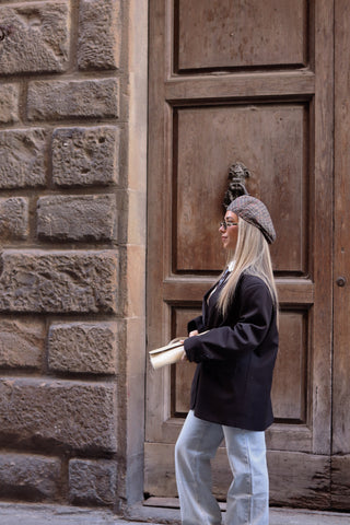 Oversized Dark Brown Blazer LUMINA