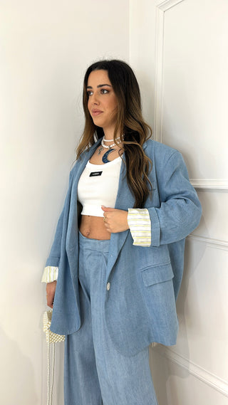 Blazer Denim Lumina