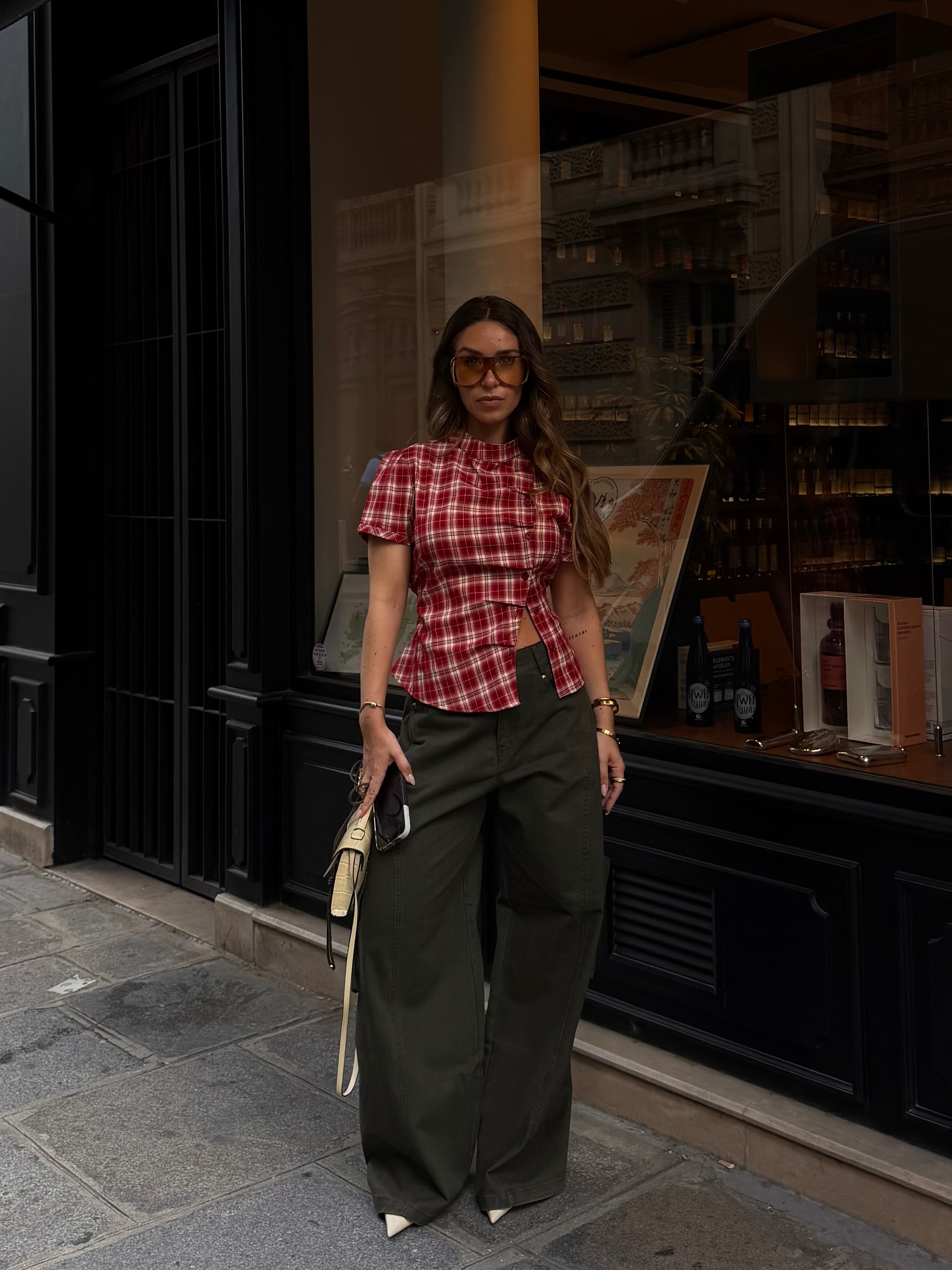 Dark Olive Cargo Jeans
