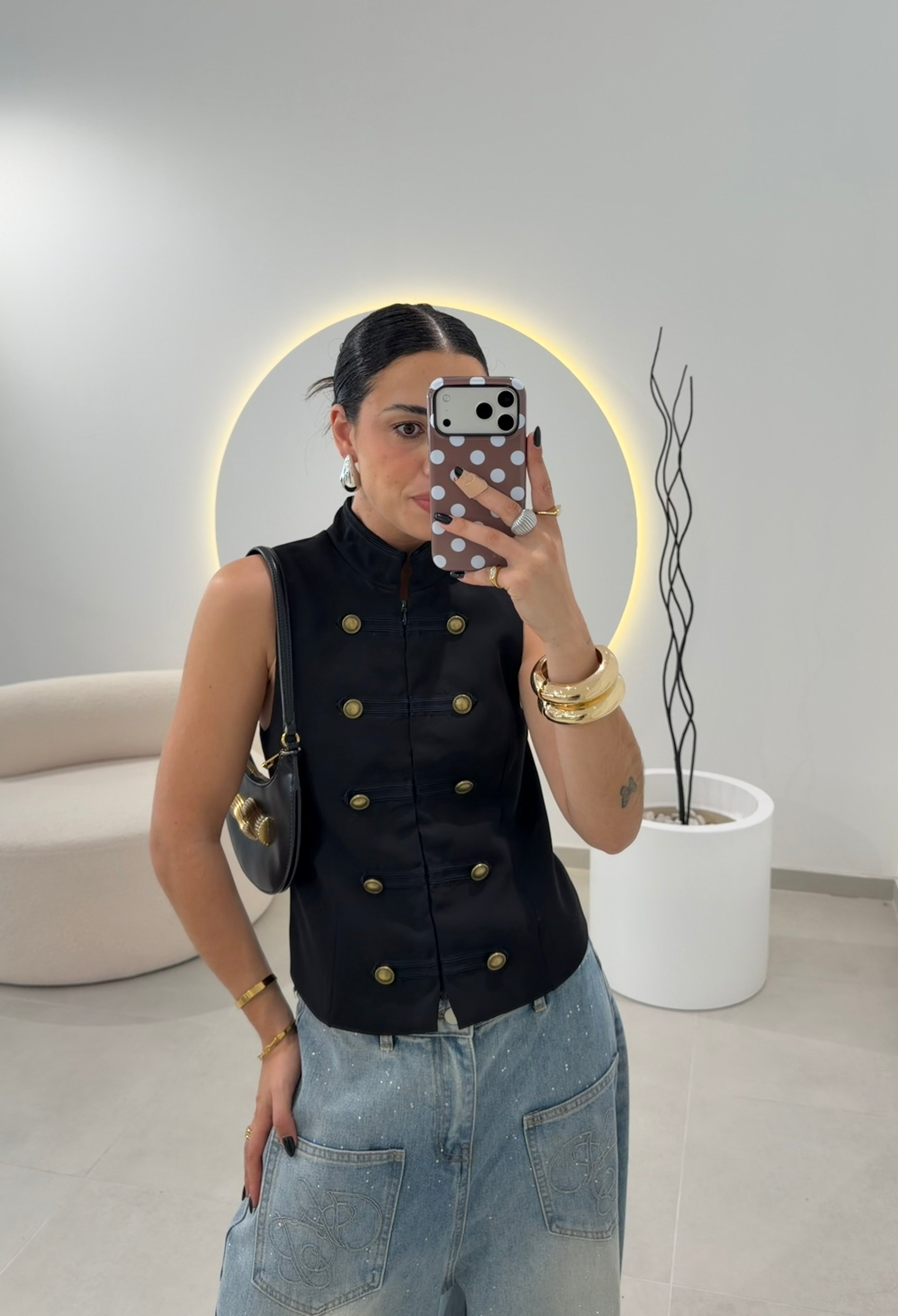 Black Napoleon waistcoat