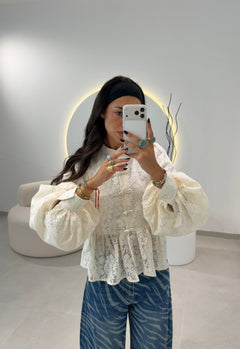 Lace Blouse With Buttons