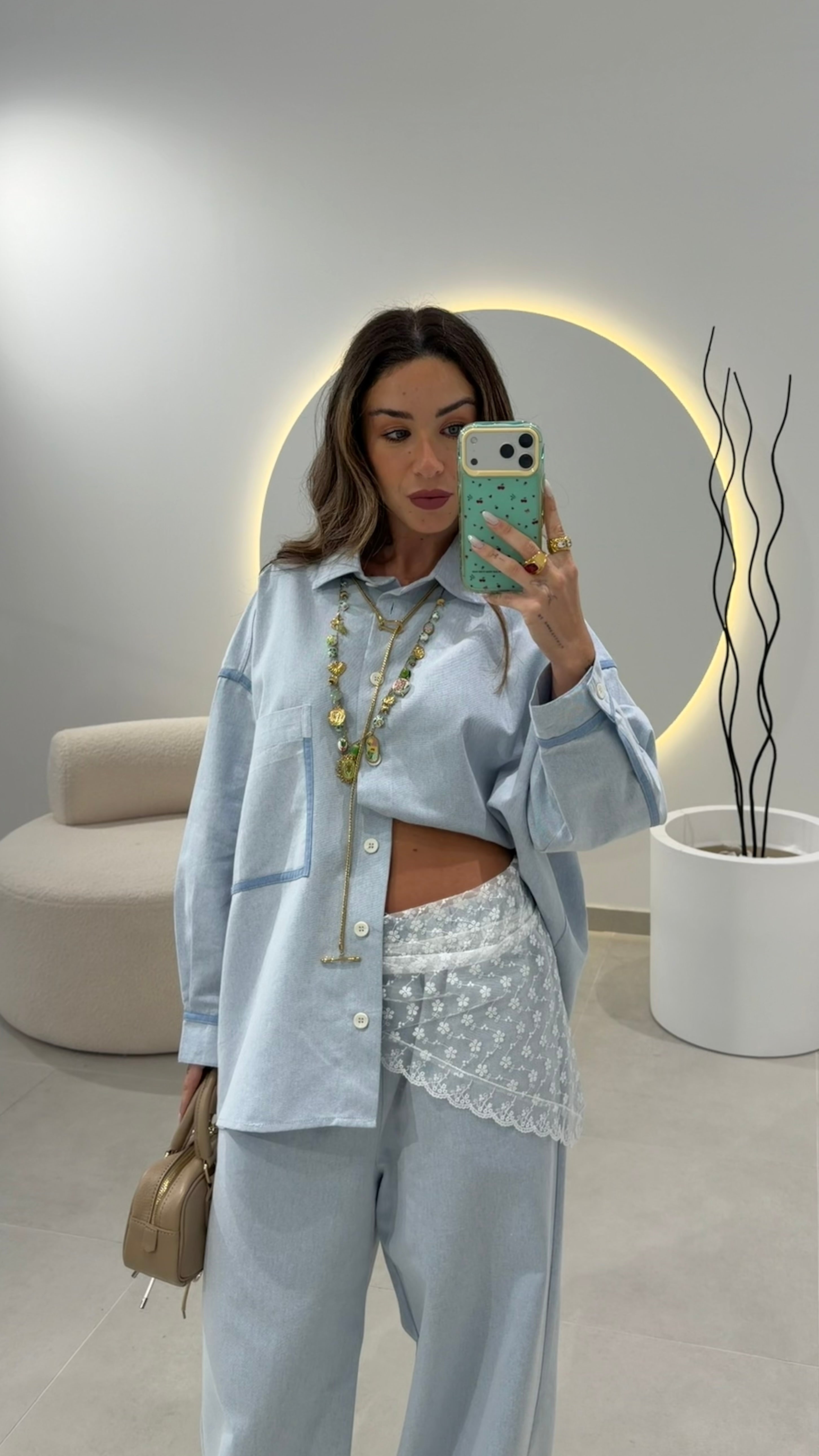 Light Denim Set Oversize