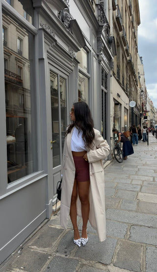 Beige Maxi Blazer