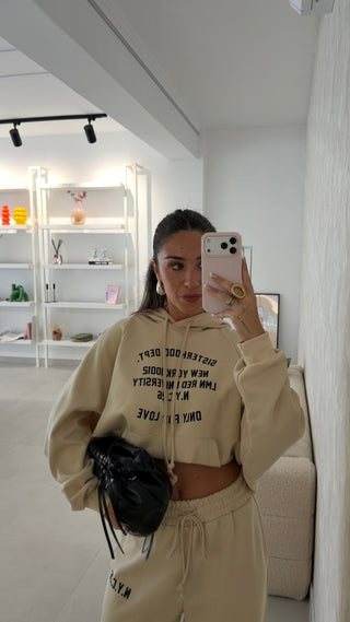 Cream Hoodie Lumina