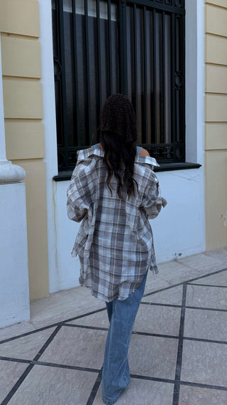 Checkered Grey Shirt