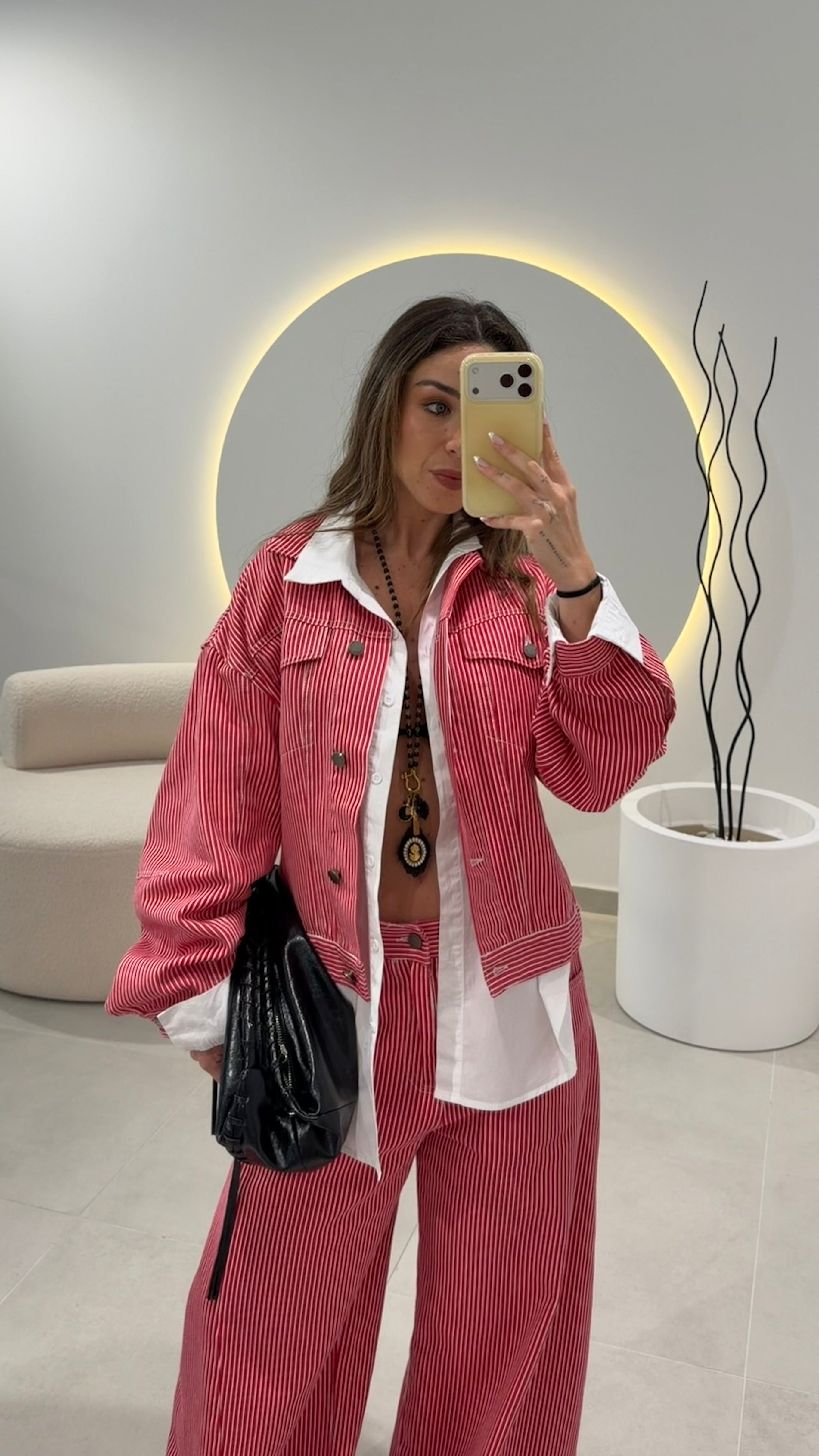Denim Striped Jacket Lumina